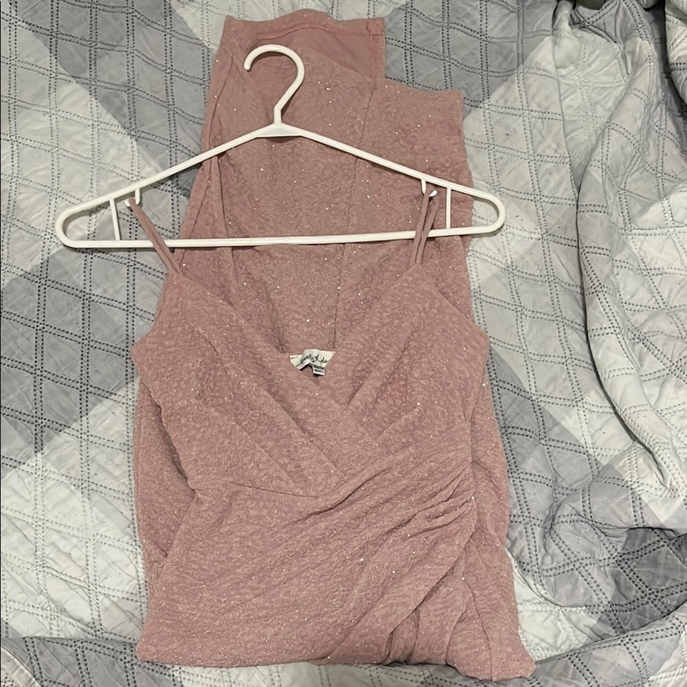Women's Pink Sleeveless Top
